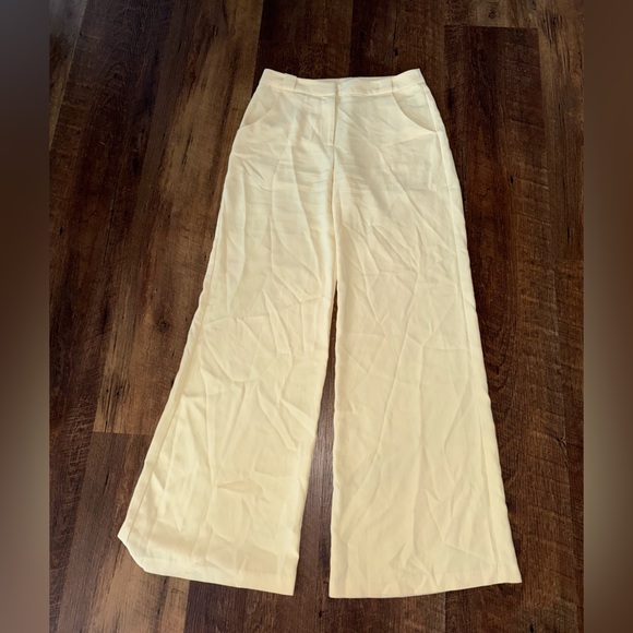 Amanda Uprichard Yellow Trousers Small - Picture 2 of 5
